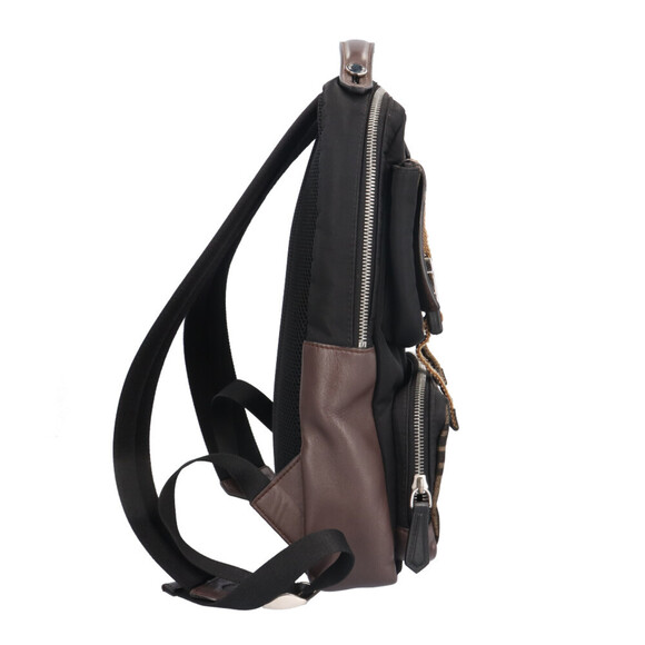 Pre-owned Fendi Zucca Backpack/Daypack, Nylon 7VZ047, Men's